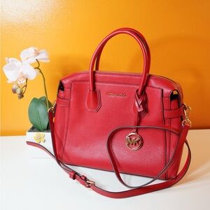 Michael Kors Cherry Red Satchel